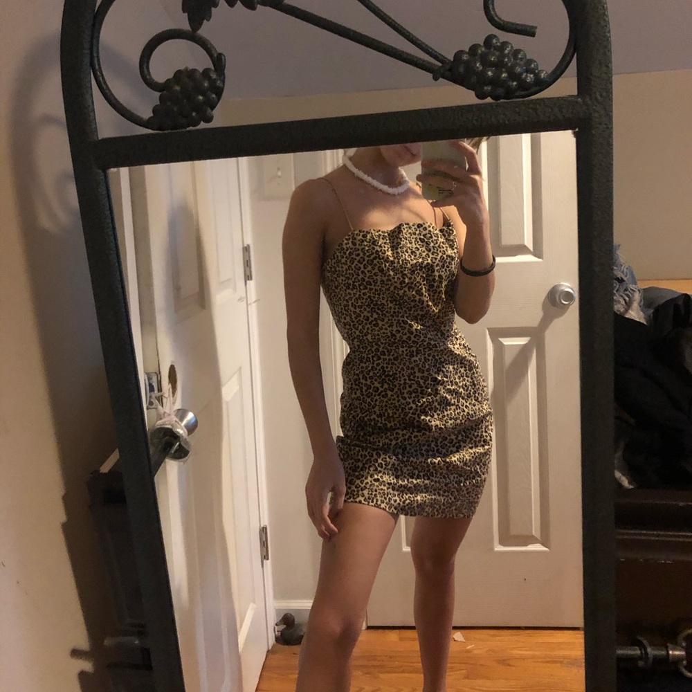 Cheetah print Kendall and Kylie dress